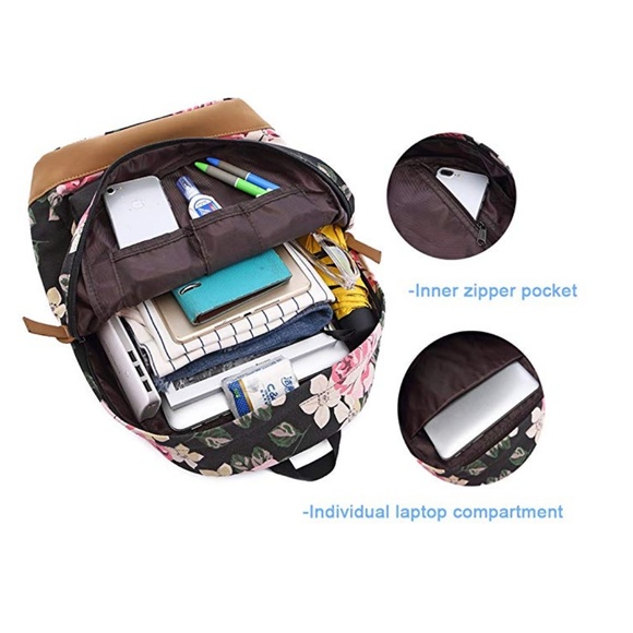 NEW! Floral Backpack, Lunch-bag, & Clutch Bundle main image 5